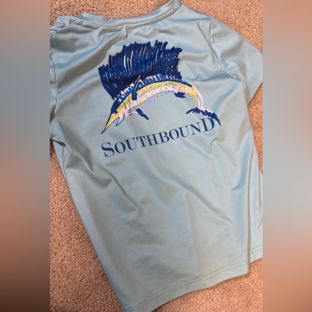 Southbound Graphic T-Shirt in Light Blue